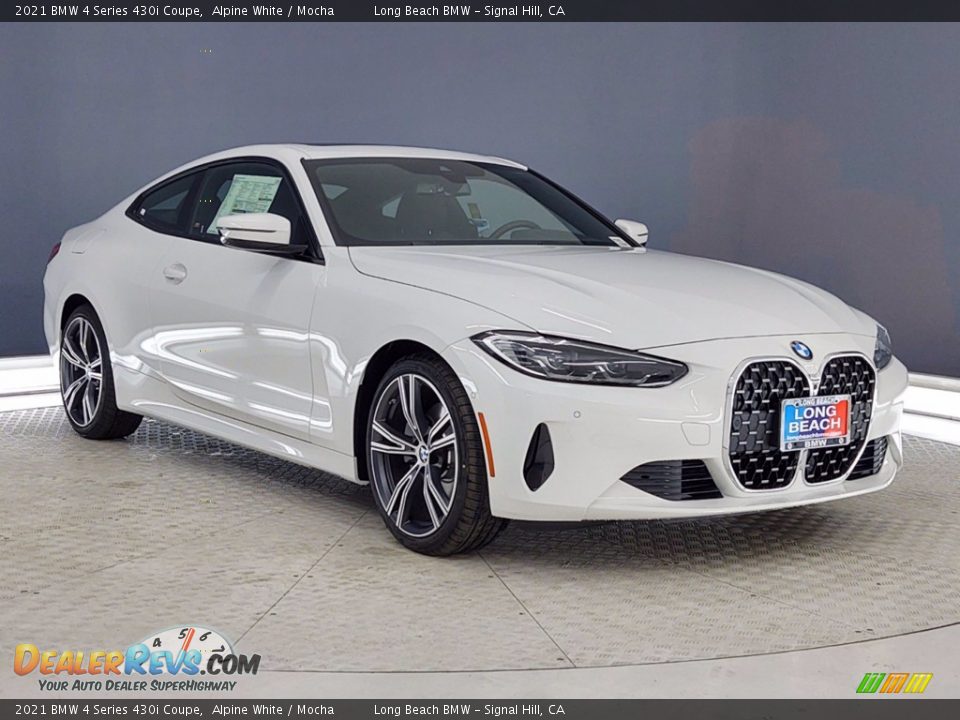 2021 BMW 4 Series 430i Coupe Alpine White / Mocha Photo #1