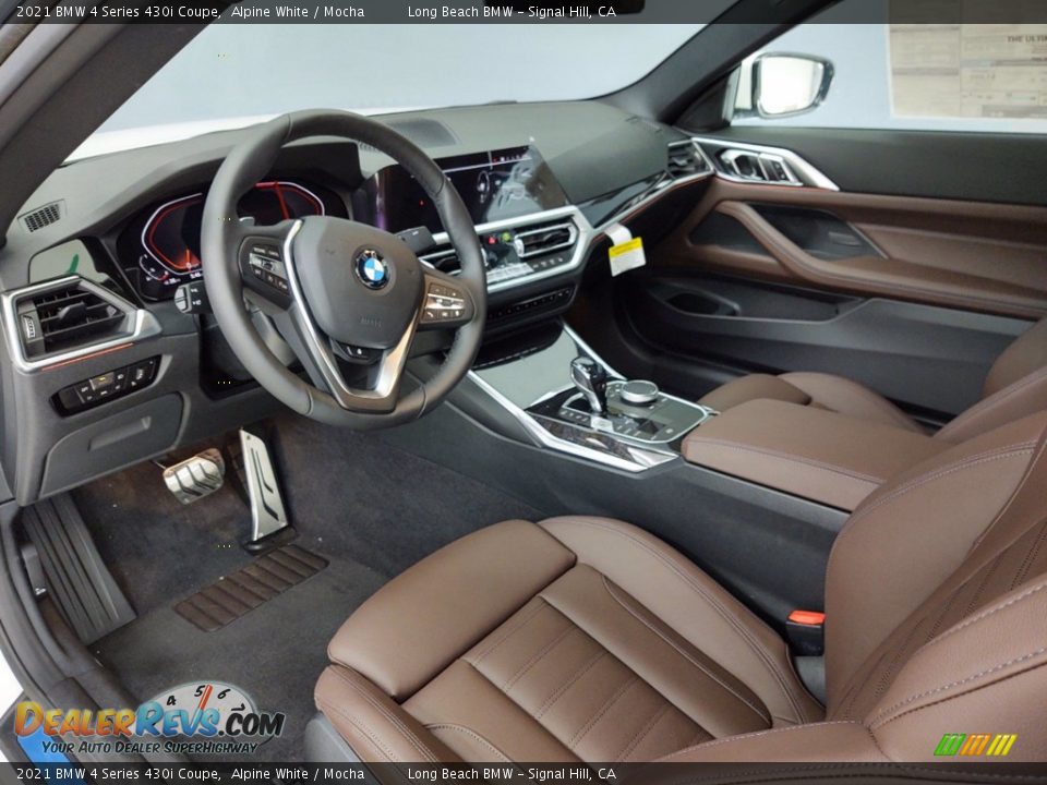 2021 BMW 4 Series 430i Coupe Alpine White / Mocha Photo #4