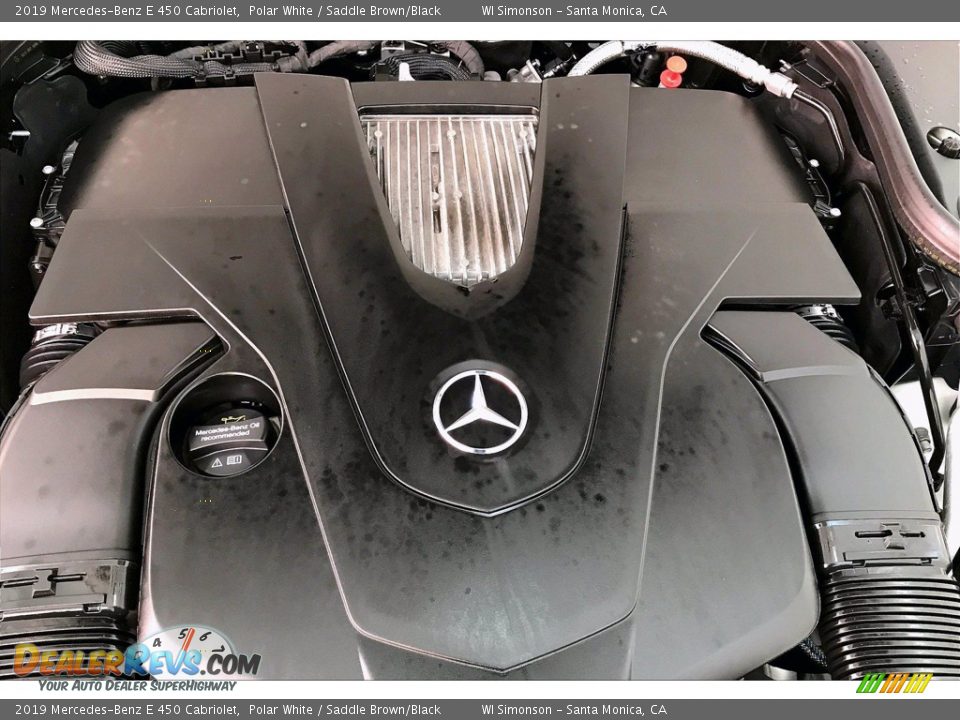 2019 Mercedes-Benz E 450 Cabriolet Polar White / Saddle Brown/Black Photo #32