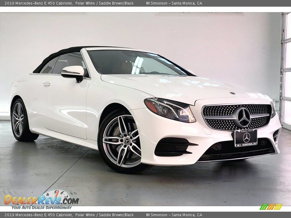 2019 Mercedes-Benz E 450 Cabriolet Polar White / Saddle Brown/Black Photo #34