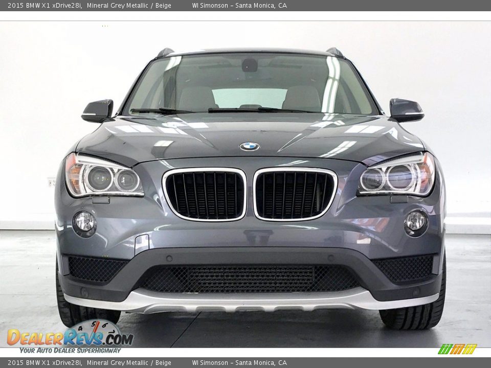 2015 BMW X1 xDrive28i Mineral Grey Metallic / Beige Photo #2