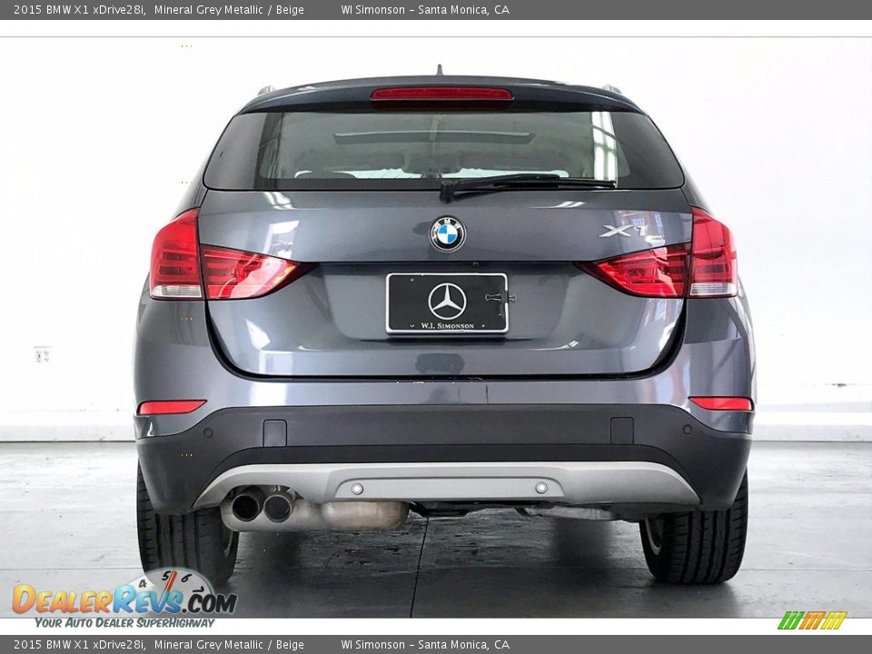 2015 BMW X1 xDrive28i Mineral Grey Metallic / Beige Photo #3