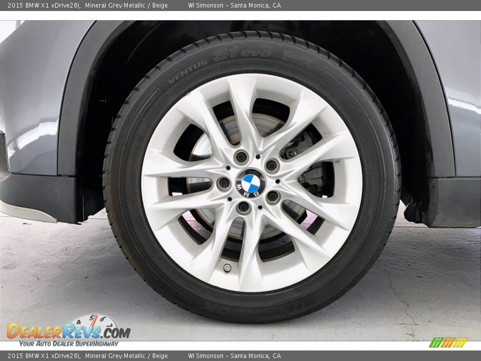 2015 BMW X1 xDrive28i Mineral Grey Metallic / Beige Photo #8