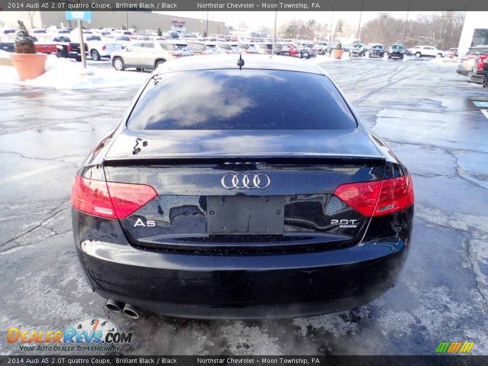 2014 Audi A5 2.0T quattro Coupe Brilliant Black / Black Photo #6