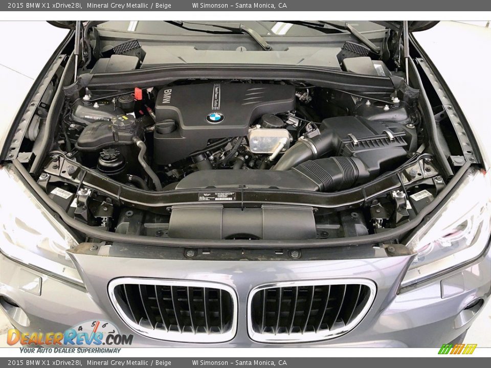 2015 BMW X1 xDrive28i Mineral Grey Metallic / Beige Photo #9