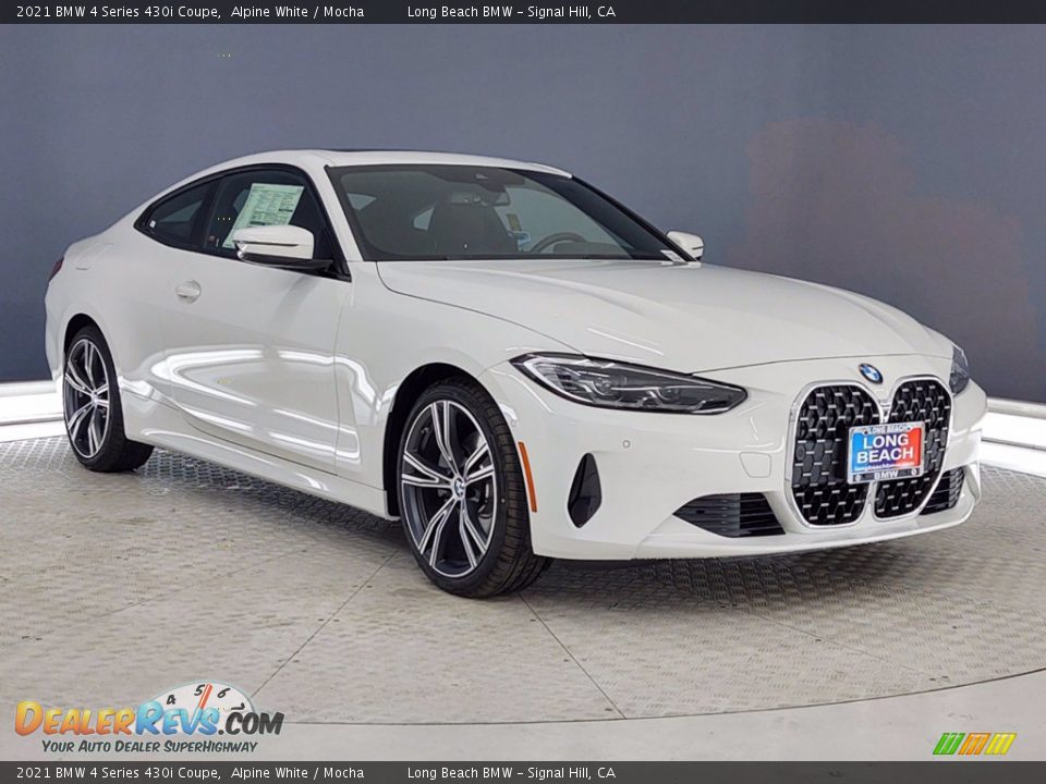 2021 BMW 4 Series 430i Coupe Alpine White / Mocha Photo #27