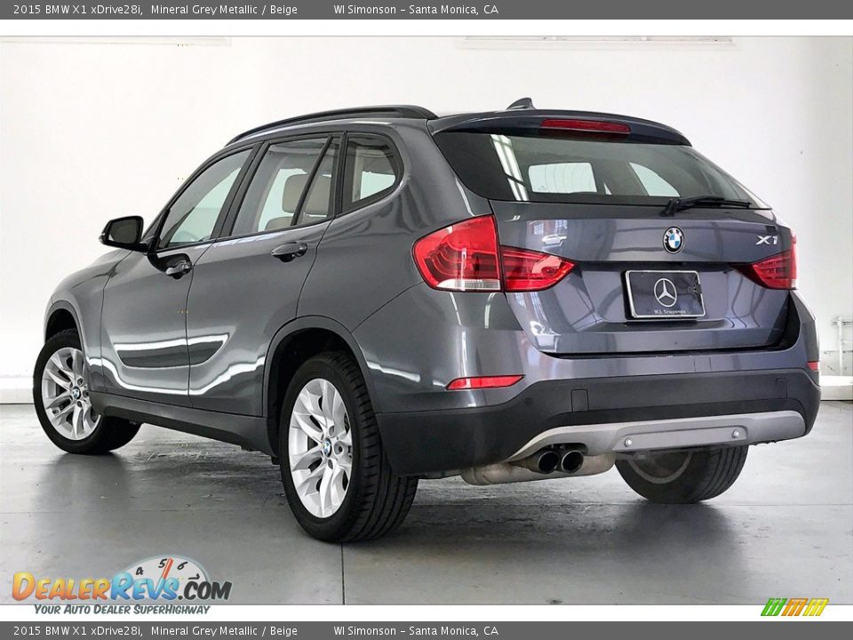 2015 BMW X1 xDrive28i Mineral Grey Metallic / Beige Photo #10