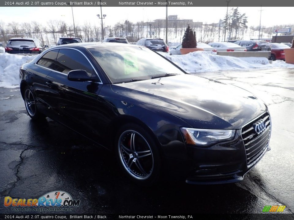 2014 Audi A5 2.0T quattro Coupe Brilliant Black / Black Photo #10