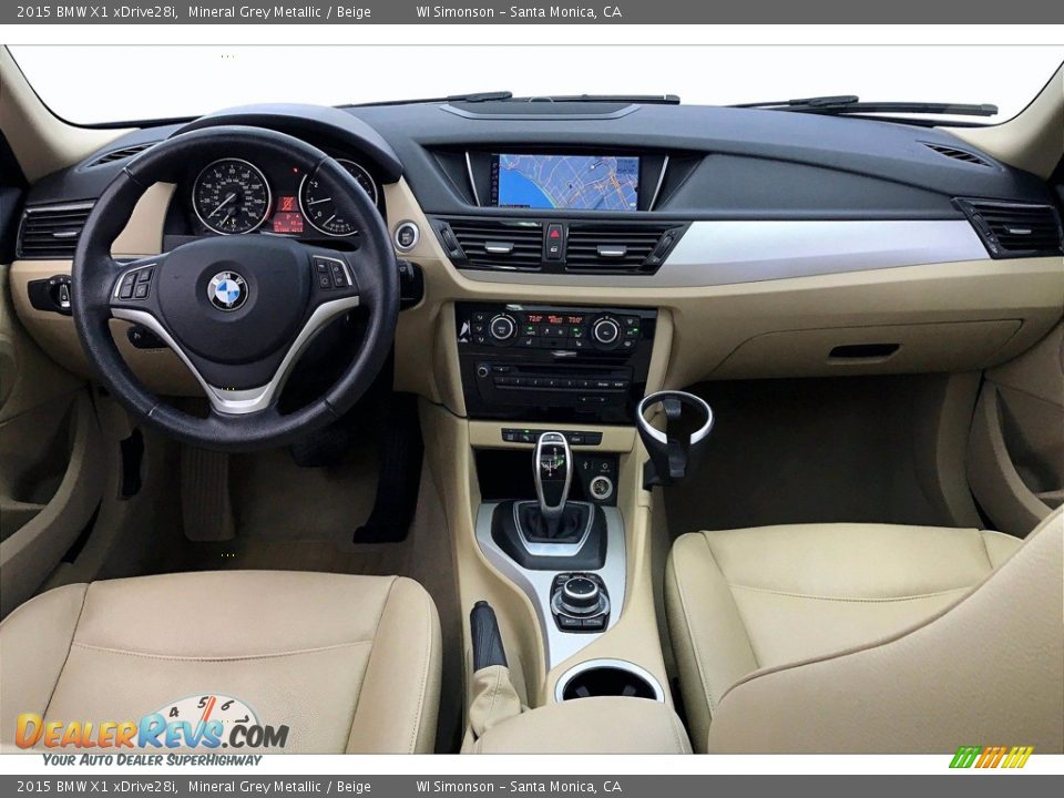 2015 BMW X1 xDrive28i Mineral Grey Metallic / Beige Photo #15