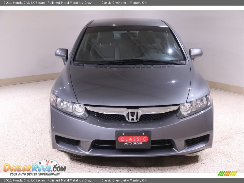 2011 Honda Civic LX Sedan Polished Metal Metallic / Gray Photo #2