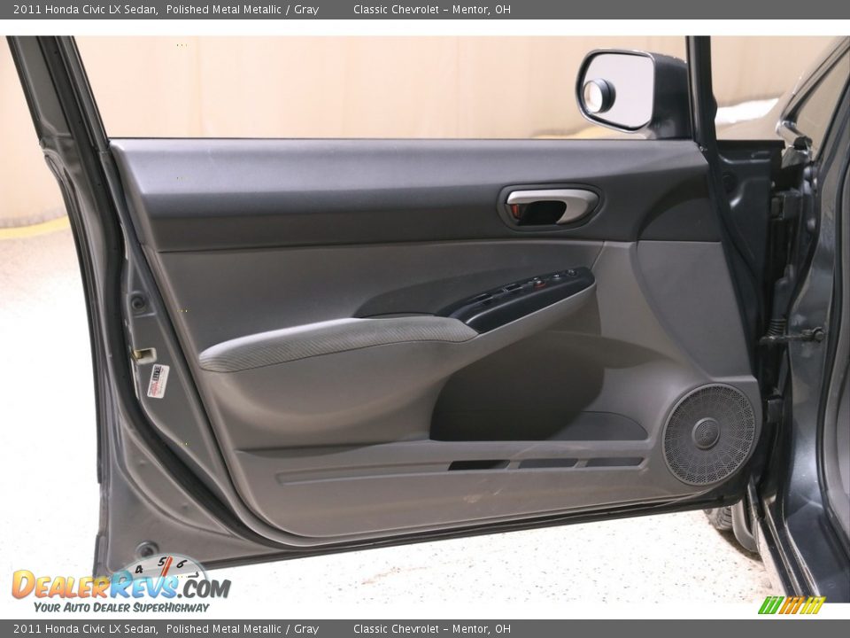 2011 Honda Civic LX Sedan Polished Metal Metallic / Gray Photo #4
