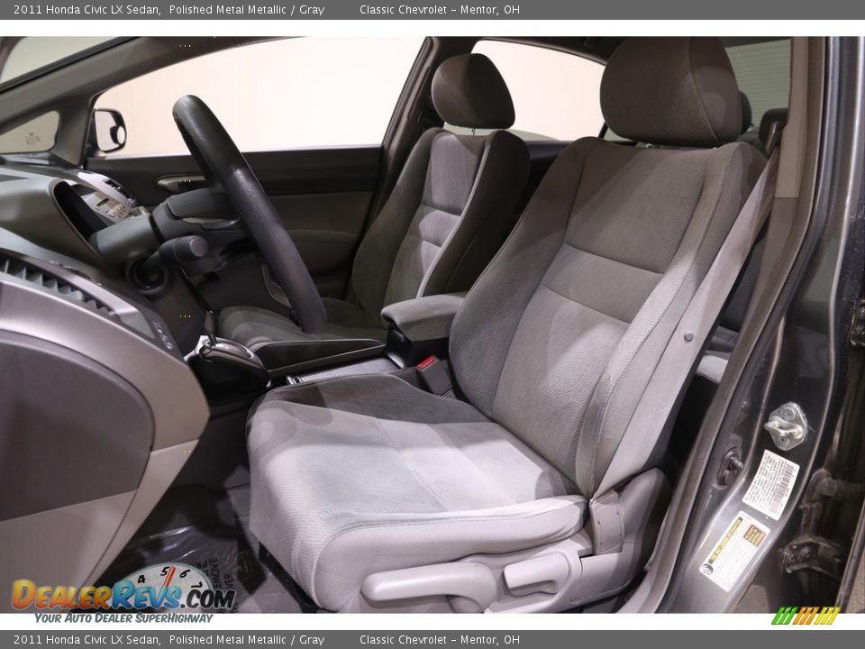 2011 Honda Civic LX Sedan Polished Metal Metallic / Gray Photo #5