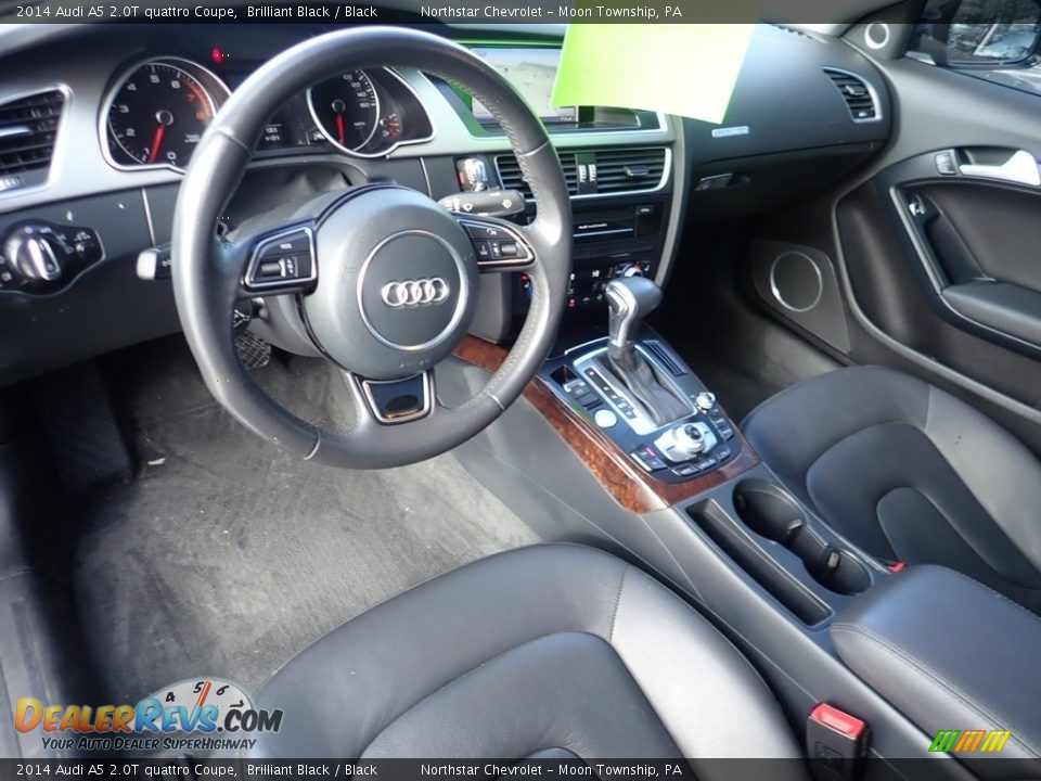 2014 Audi A5 2.0T quattro Coupe Brilliant Black / Black Photo #21