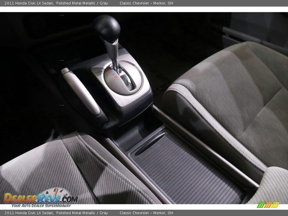 2011 Honda Civic LX Sedan Polished Metal Metallic / Gray Photo #11