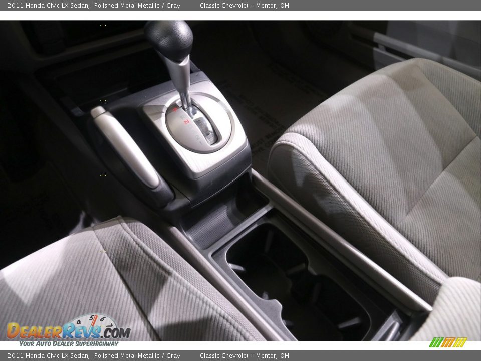 2011 Honda Civic LX Sedan Polished Metal Metallic / Gray Photo #12