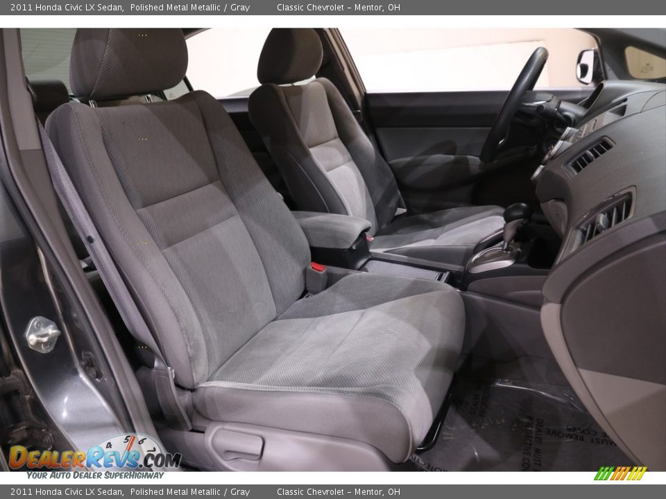 2011 Honda Civic LX Sedan Polished Metal Metallic / Gray Photo #13