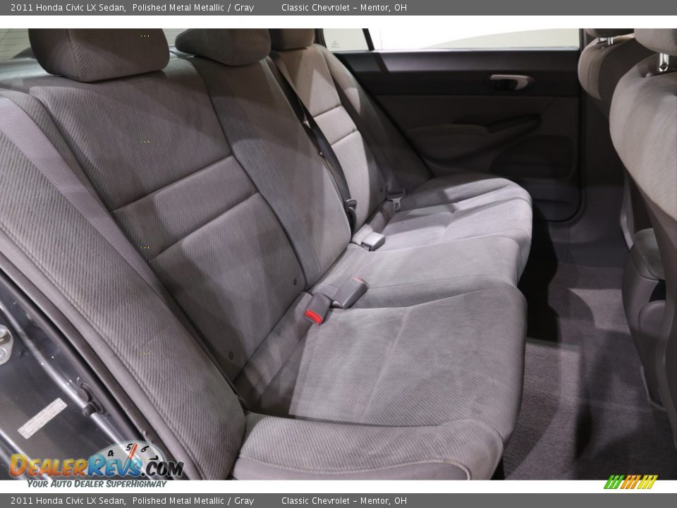 2011 Honda Civic LX Sedan Polished Metal Metallic / Gray Photo #14