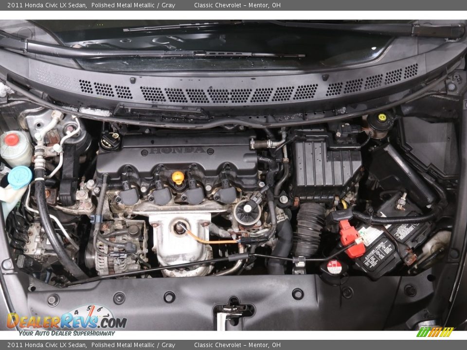 2011 Honda Civic LX Sedan Polished Metal Metallic / Gray Photo #17