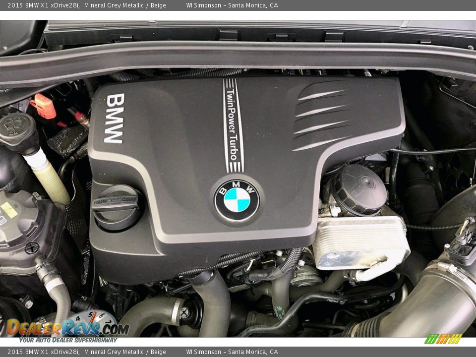 2015 BMW X1 xDrive28i Mineral Grey Metallic / Beige Photo #32
