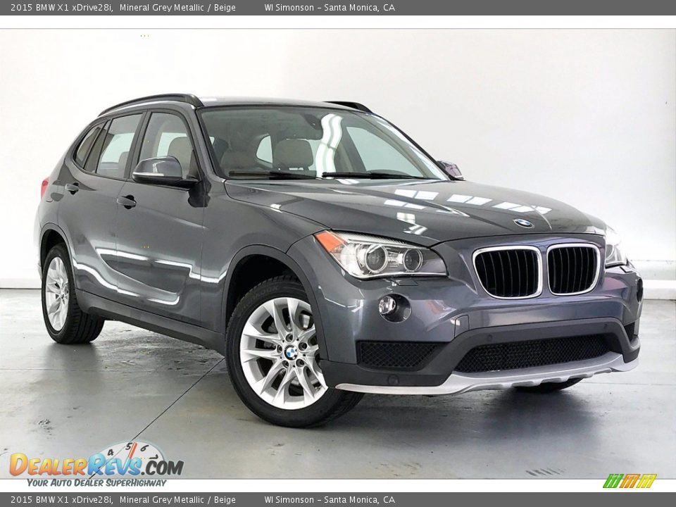 2015 BMW X1 xDrive28i Mineral Grey Metallic / Beige Photo #34