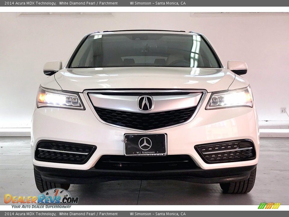 2014 Acura MDX Technology White Diamond Pearl / Parchment Photo #2