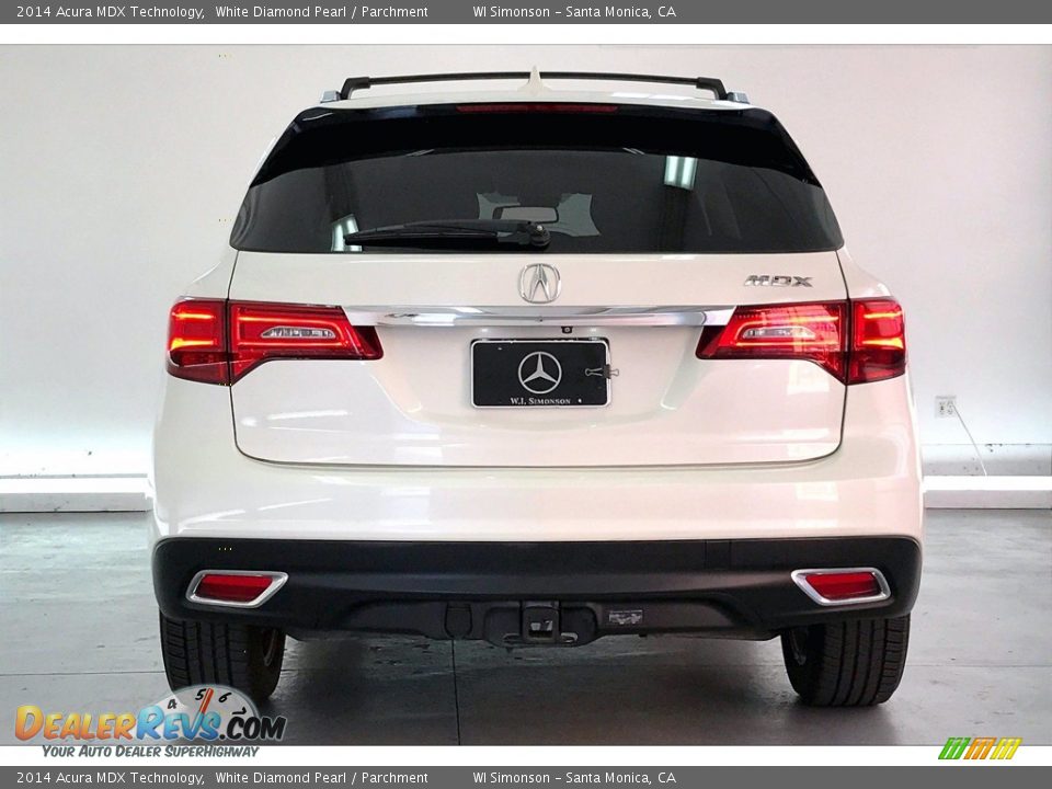 2014 Acura MDX Technology White Diamond Pearl / Parchment Photo #3