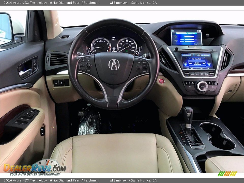 2014 Acura MDX Technology White Diamond Pearl / Parchment Photo #4