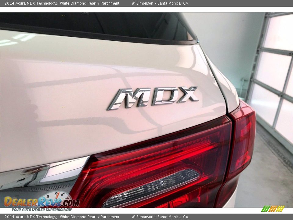 2014 Acura MDX Technology White Diamond Pearl / Parchment Photo #7