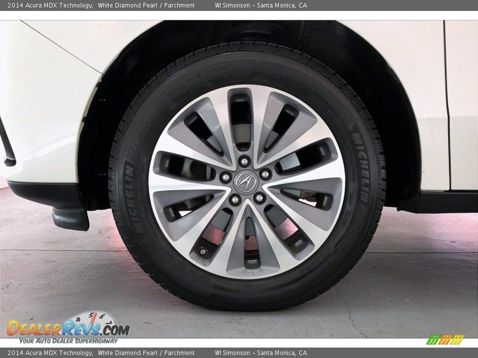 2014 Acura MDX Technology White Diamond Pearl / Parchment Photo #8