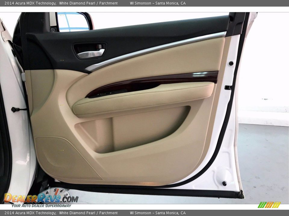 2014 Acura MDX Technology White Diamond Pearl / Parchment Photo #26