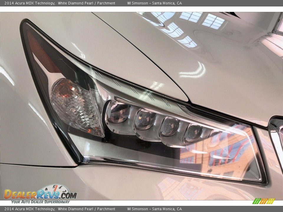 2014 Acura MDX Technology White Diamond Pearl / Parchment Photo #27