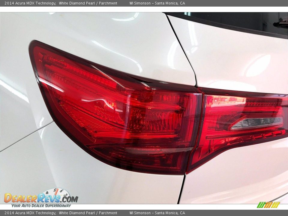 2014 Acura MDX Technology White Diamond Pearl / Parchment Photo #28