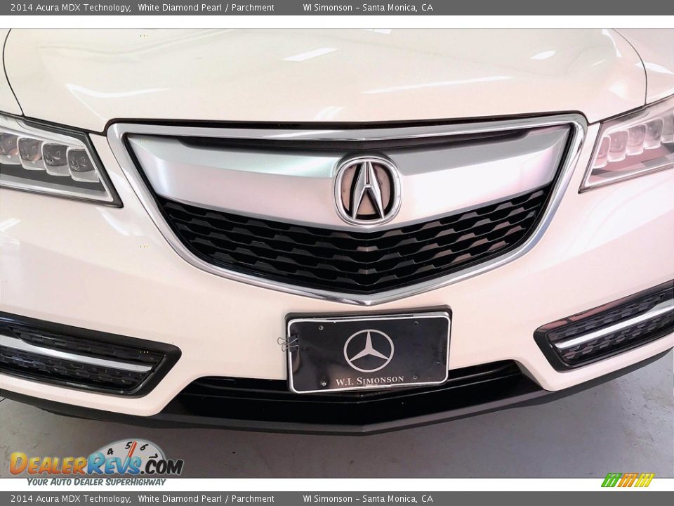 2014 Acura MDX Technology White Diamond Pearl / Parchment Photo #29