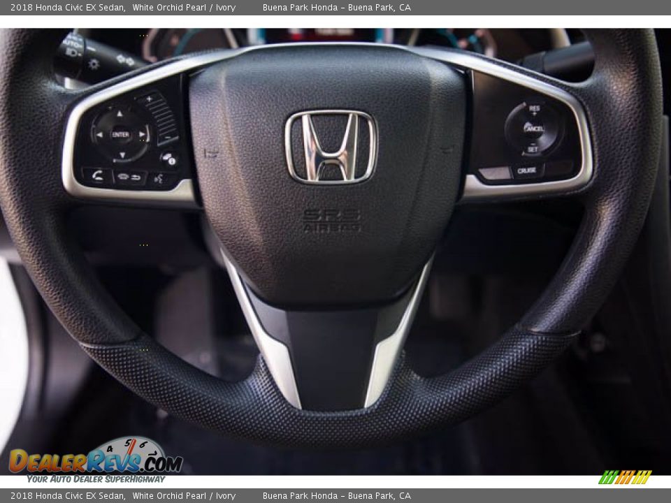 2018 Honda Civic EX Sedan White Orchid Pearl / Ivory Photo #15