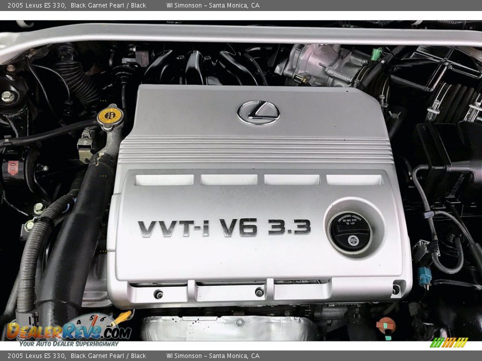 2005 Lexus ES 330 Black Garnet Pearl / Black Photo #31