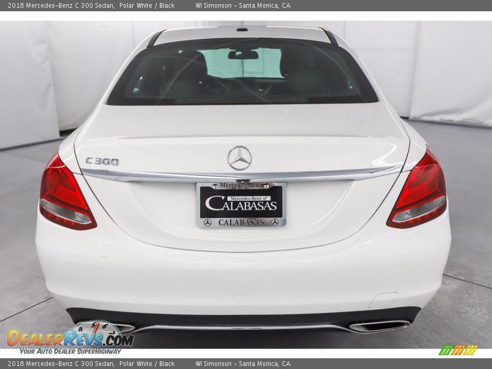 2018 Mercedes-Benz C 300 Sedan Polar White / Black Photo #6