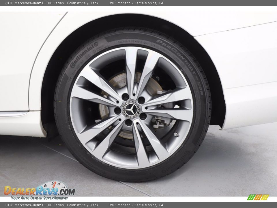 2018 Mercedes-Benz C 300 Sedan Polar White / Black Photo #18