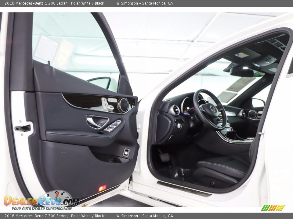 2018 Mercedes-Benz C 300 Sedan Polar White / Black Photo #19