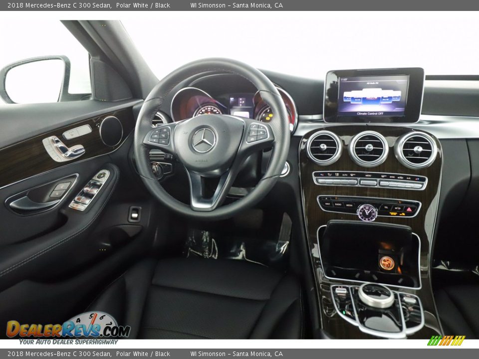 2018 Mercedes-Benz C 300 Sedan Polar White / Black Photo #26