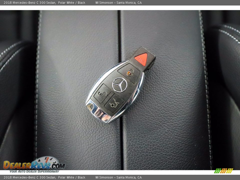 2018 Mercedes-Benz C 300 Sedan Polar White / Black Photo #27