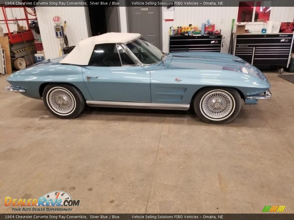 1964 Chevrolet Corvette Sting Ray Convertible Silver Blue / Blue Photo #1