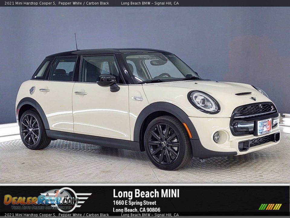 2021 Mini Hardtop Cooper S Pepper White / Carbon Black Photo #1