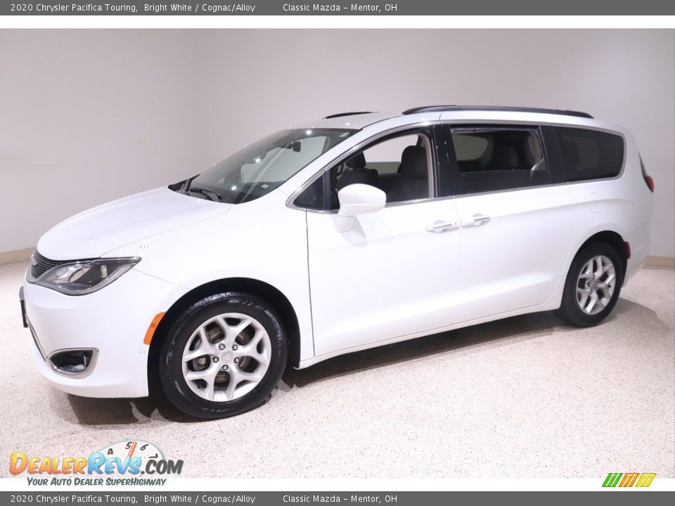 2020 Chrysler Pacifica Touring Bright White / Cognac/Alloy Photo #3