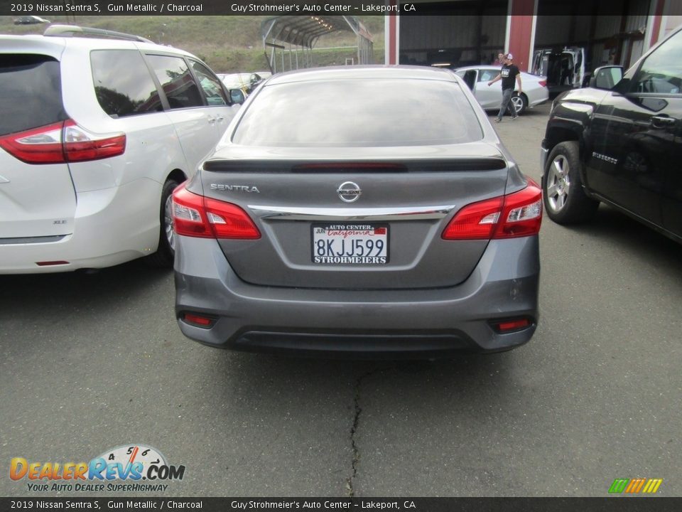 2019 Nissan Sentra S Gun Metallic / Charcoal Photo #4