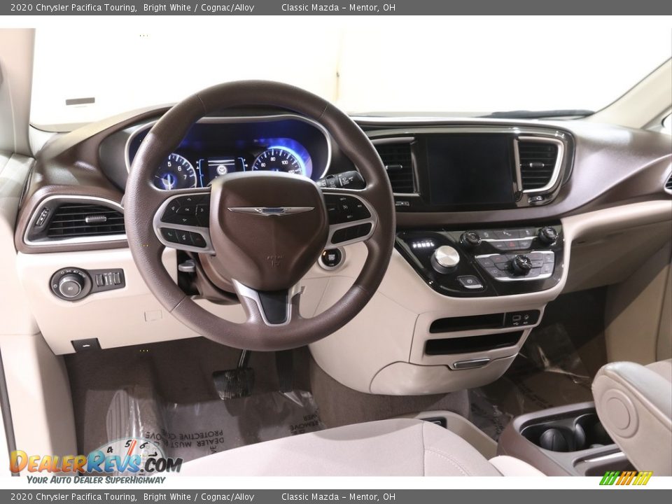 2020 Chrysler Pacifica Touring Bright White / Cognac/Alloy Photo #6