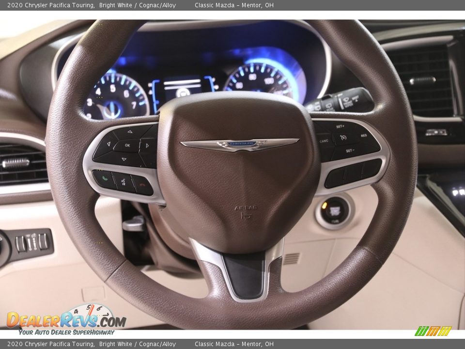 2020 Chrysler Pacifica Touring Bright White / Cognac/Alloy Photo #7