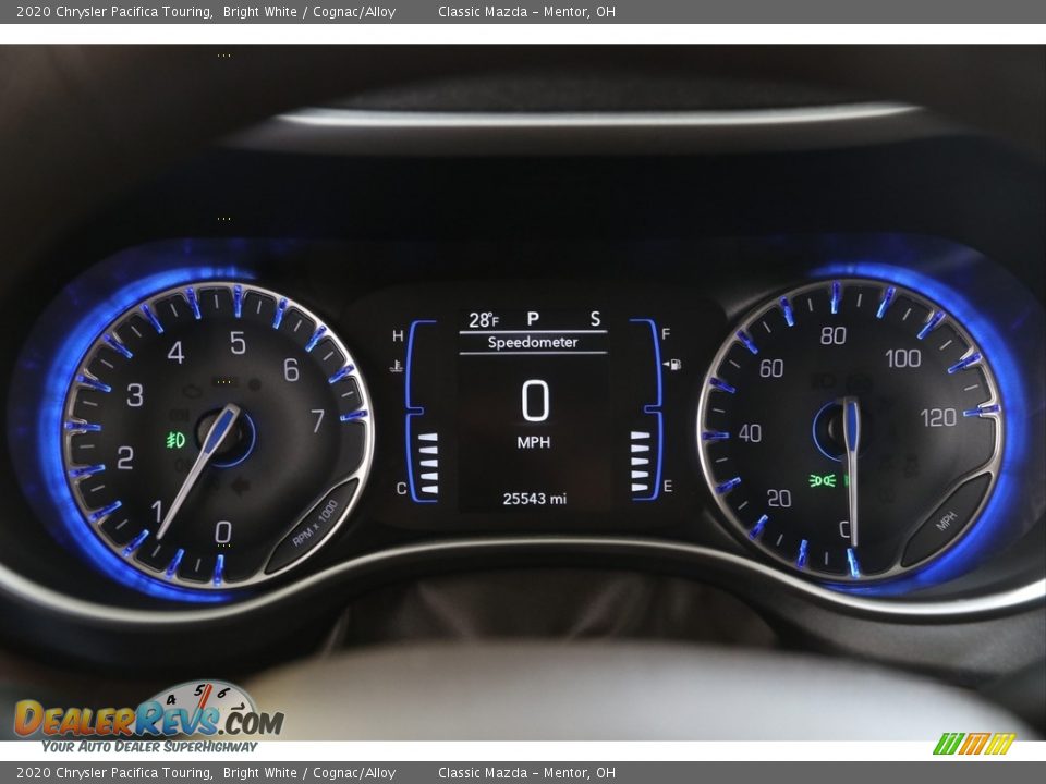 2020 Chrysler Pacifica Touring Bright White / Cognac/Alloy Photo #8