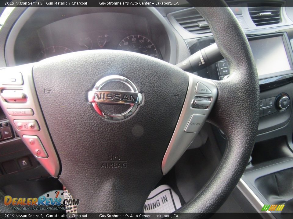 2019 Nissan Sentra S Gun Metallic / Charcoal Photo #10