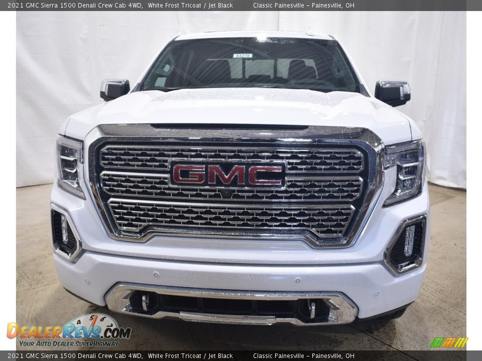 2021 GMC Sierra 1500 Denali Crew Cab 4WD White Frost Tricoat / Jet Black Photo #4