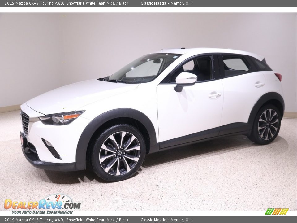 2019 Mazda CX-3 Touring AWD Snowflake White Pearl Mica / Black Photo #3